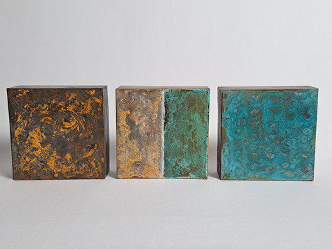 Compositie zink en koper objecten